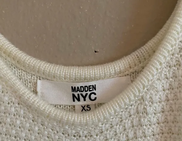Steve Madden Madden NYC White Crochet Floral Top - Image 5