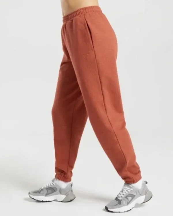 Gymshark Rest Day Sweats 2.0 Joggers Cinnamon Brown Marl - Image 3