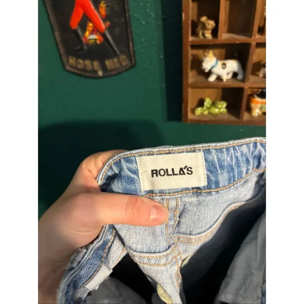 Rolla’s Light Wash Original High Rise Straight Jeans Size 24 - Image 3