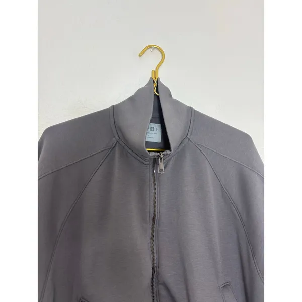Abercrombie & Fitch YPB neoKNIT Cinched Full-Zip Hoodie Medium Grey Athletic - Image 5