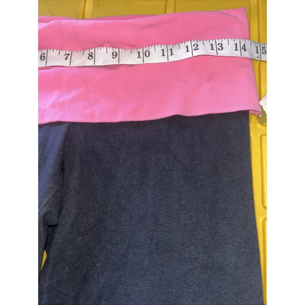 Victoria's Secret PINK Yoga Pants‎ Black Pink Rhinestone Love Pink Flare Small - Image 4