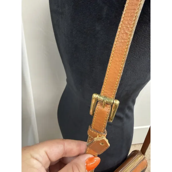 Vintage Dooney & Bourke Black All Weather Leather Pebble Crossbody Purse Handbag - Image 7
