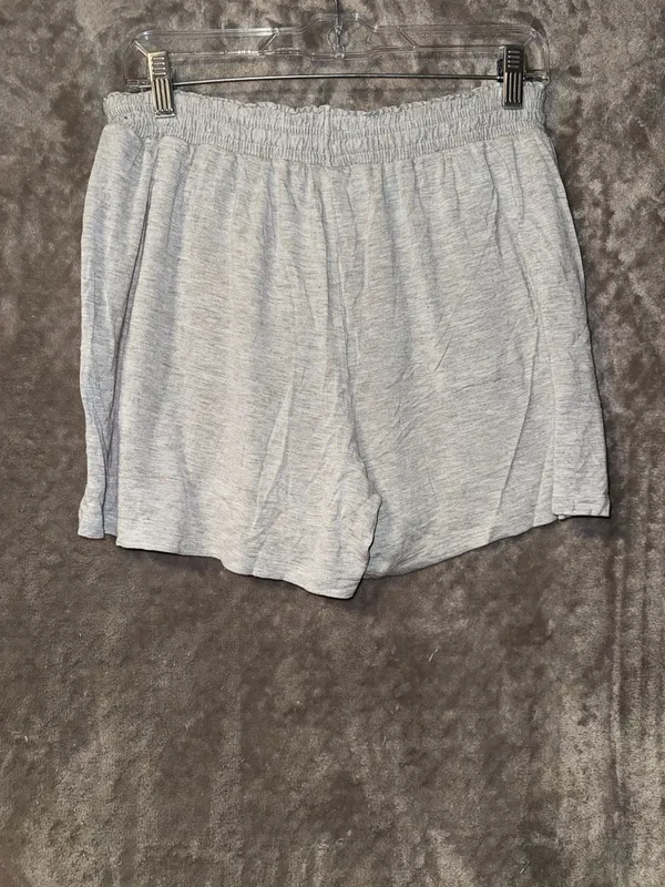 J+B Heather Gray Lounge Sleep Shorts with Elastic Waistband - Image 5