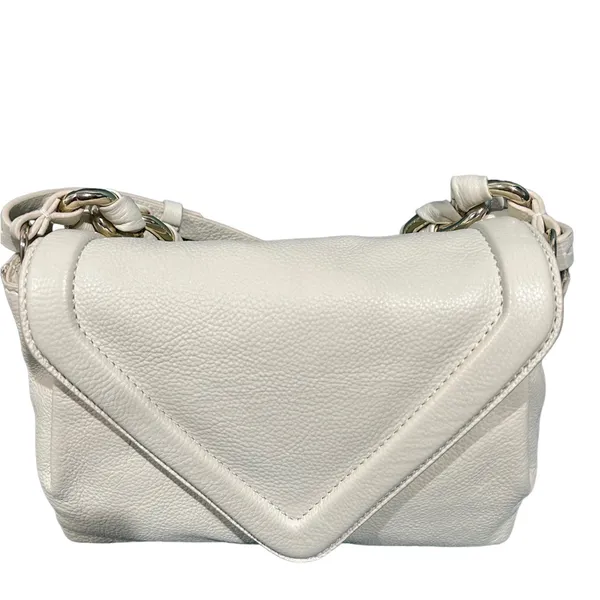 Vince Camuto Lyona creamy white leather crossbody bag - Image 3