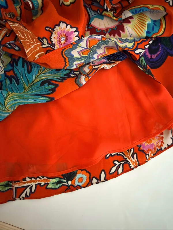 Anthropologie Maeve Larkhill Silk Trapeze Swing Dress S - Image 13