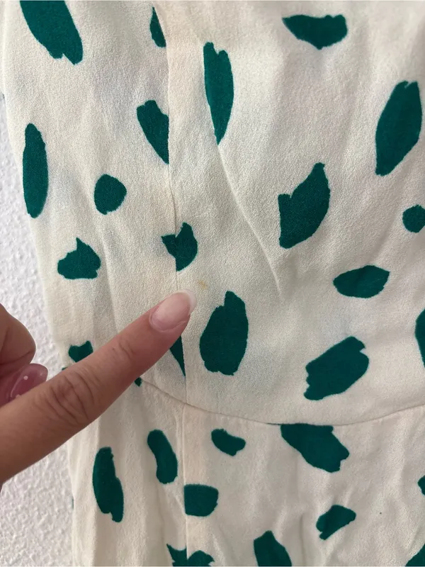 Reformation green spotted midi dress - Image 7