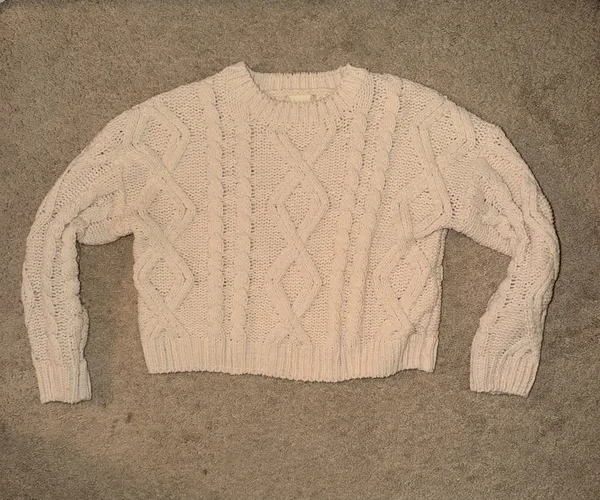 Altar'd State Cream Knit Sweater - Image 2