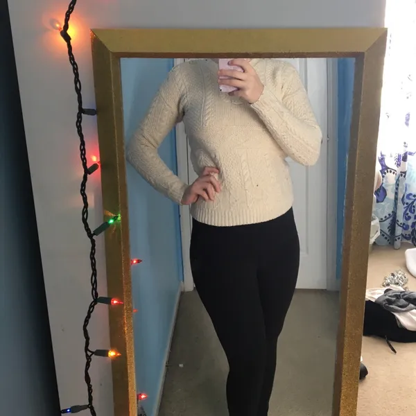 Ralph Lauren Cream Knit Sweater - Image 2
