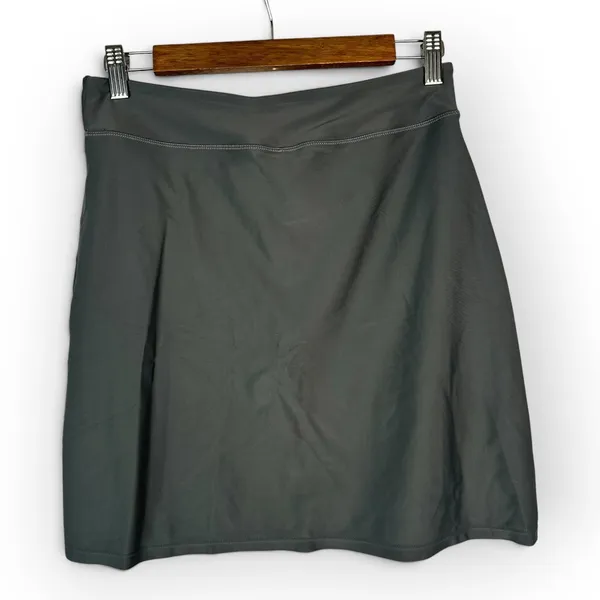 Aunua Womens Medium Gray Athletic Golf Skort UPF 50 Built In Shorts Activewear - Image 2