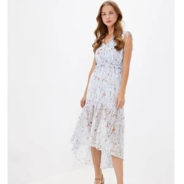 BANANA REPUBLIC Floral Ruched Maxi Dress - Image 6