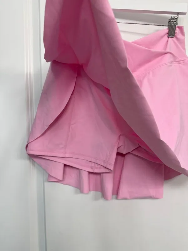 NWOT Halara Pink Crossover Tennis Skort L Long - Image 4