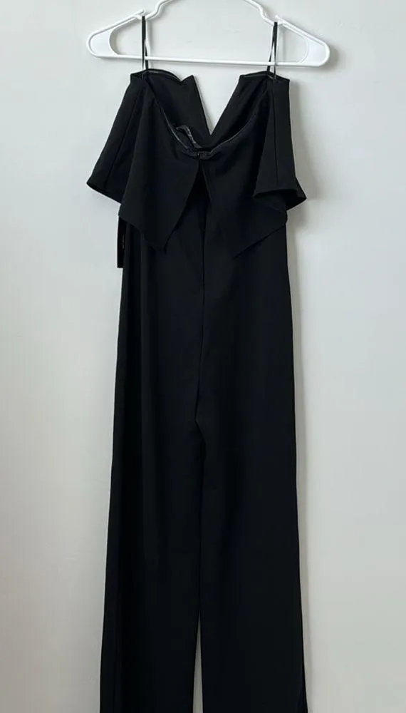 Lulu’s Power of Love Black Strapless Jumpsuit Size: M - Image 11