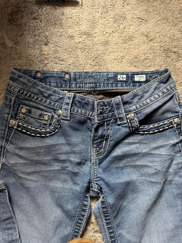 Miss Me Bootcut Blue Jeans - Image 3