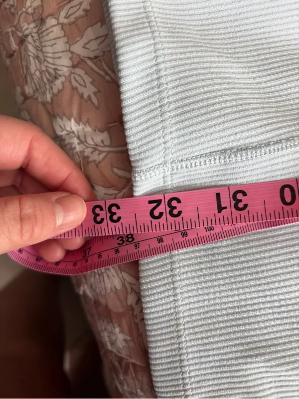 Lululemon Ribbed Softstreme T-Shirt Dress Powder Blue Size 6 - Image 7