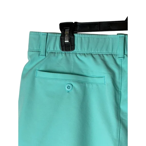 Under Armour Shorts Women 12 Turquoise HeatGear Fitted Athleisure Golf Gorpcore - Image 6