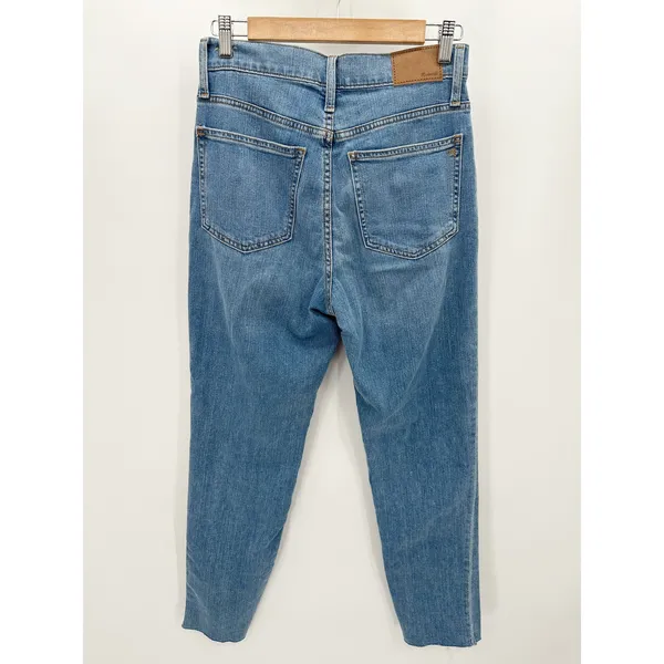 Madewell The Perfect Vintage Jean Women 26 Blue Medium Wash Raw Hem CKP461199646 - Image 2