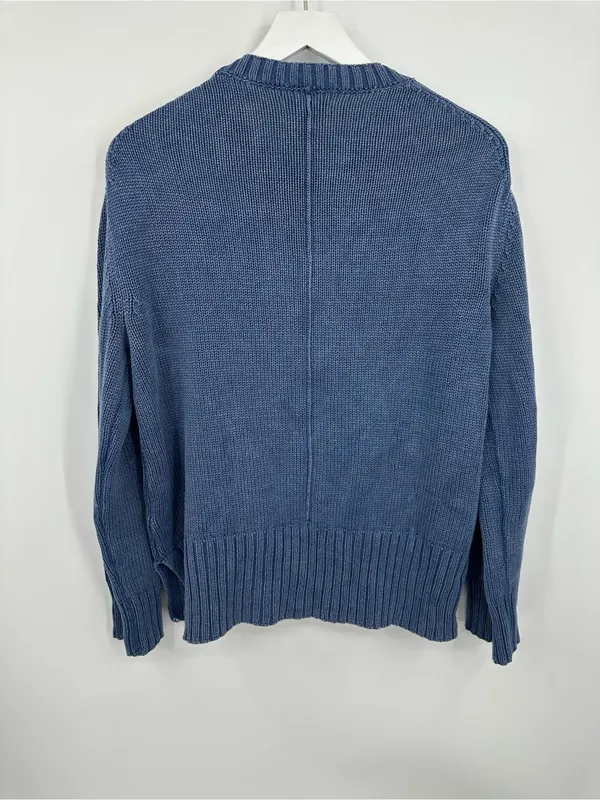 American Eagle Blue Knit Sweater Size Small Boho - Image 4