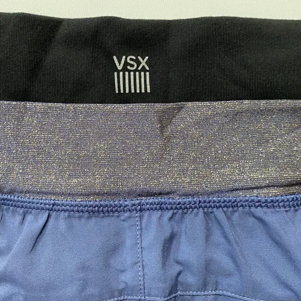 VSX Victorias Secret Womens Blue Athletic Skort Metallic Waistband‎ Small - Image 5