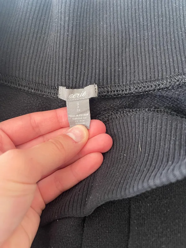 Black Aerie Sweatpants - Image 4