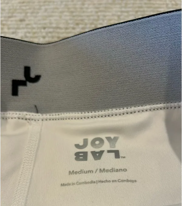 JoyLab Skort White Pleated Checkered M - Image 6