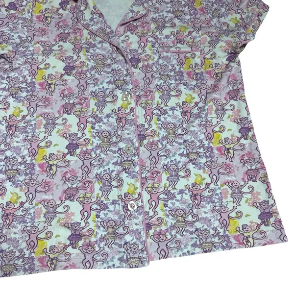 Roller Rabbit x LoveShackFancy Preppy Patchwork Polo Pajama‎ Set Dainty M - Image 4