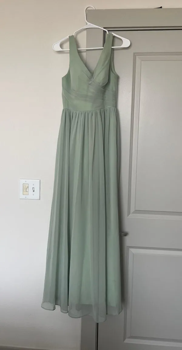 Bridesmaids Dress - Dusty Sage - Image 4