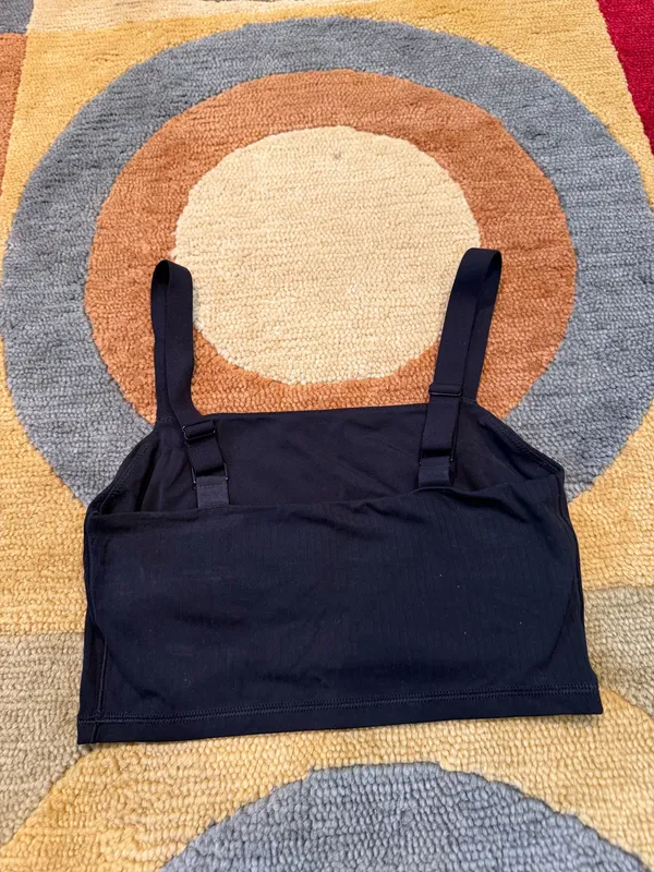 Offline by Aerie Black Real Me Least Support Sports Bra / Crop Tank Top Small - Image 3