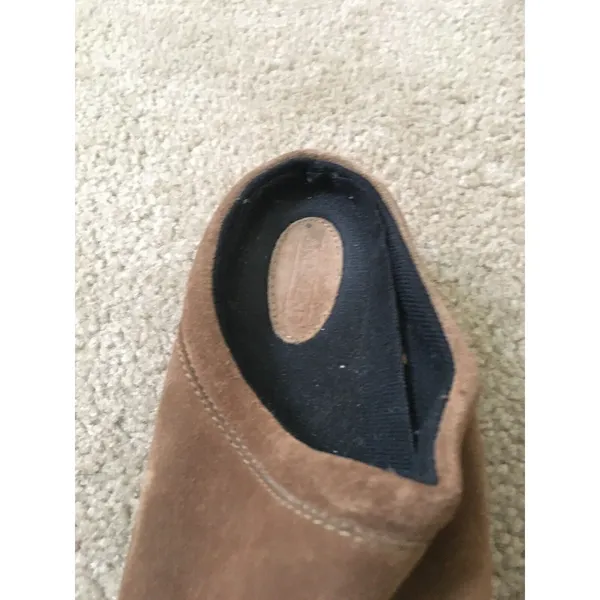 Lands' End Adult Unisex Suede Leather Clogs Shoes Size 8 Brown - Image 5