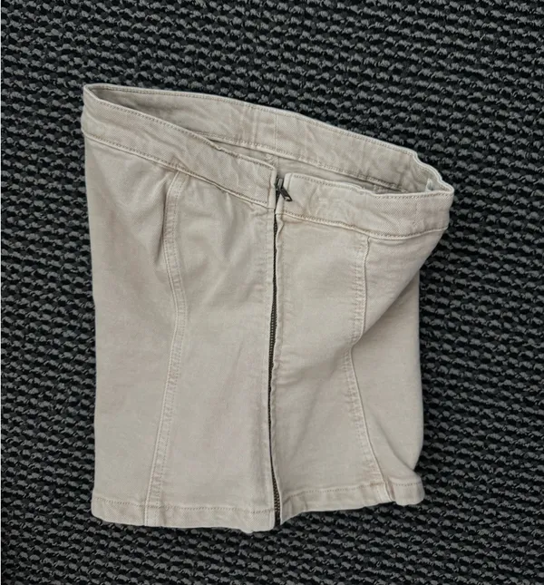 Mango Strapless Denim Top - Image 5