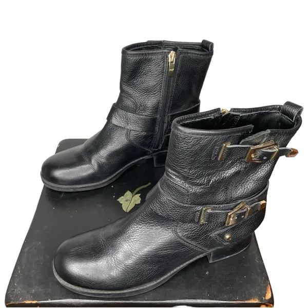 Marc Fisher‎ Black Leather Booties - Image 2
