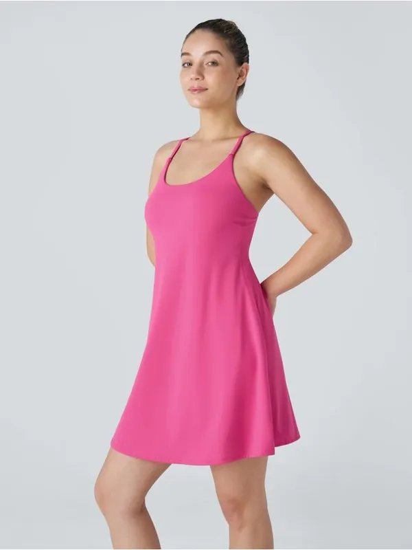 HALARA SoftlyZero Plush Backless Active Dress-Longer Length-Easy Peezy Edition - Image 3