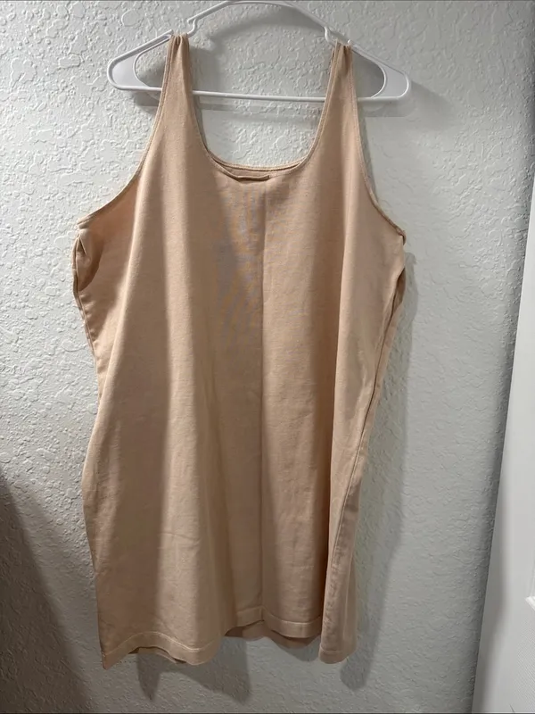 Nike Sleeveless Sleeveless Dress in Beige Size Large - Image 5