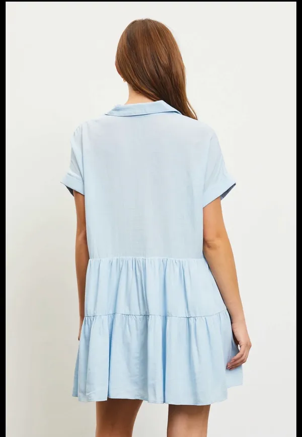 Light Blue Dress These Three Boutique Mini - Image 3