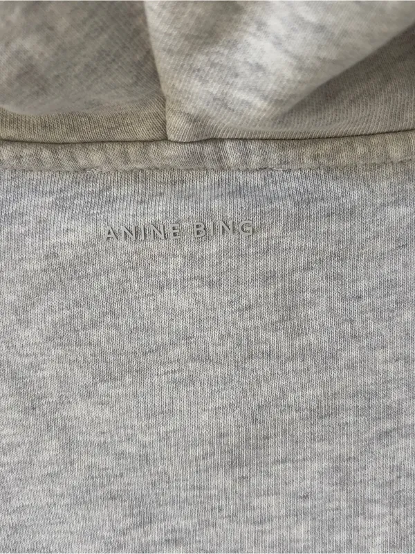Anine Bing Sport Harvey Sweatshirt in Heather Grey NWT - Image 5