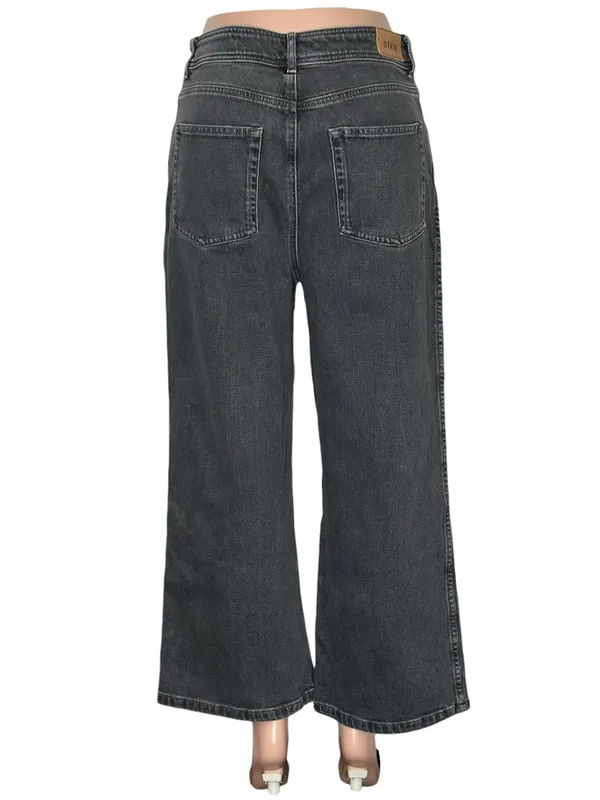 SÉZANE Le Crop Jeans, Middle Grey, FR42/US10 - Image 5