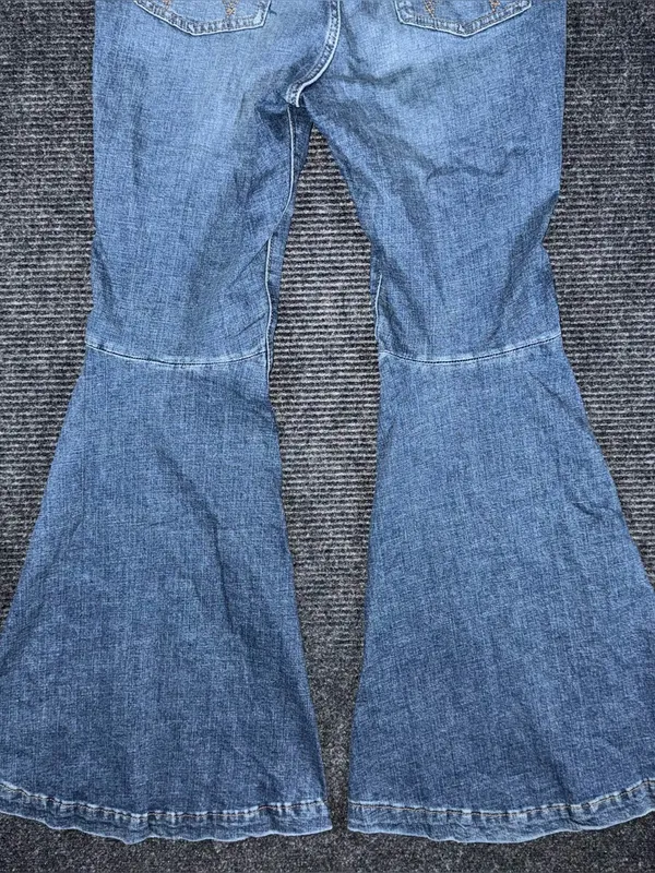 Wrangler Retro NWT High Rise Trumpet Super Flare Bell Bottom Jeans 31x34 Western - Image 6
