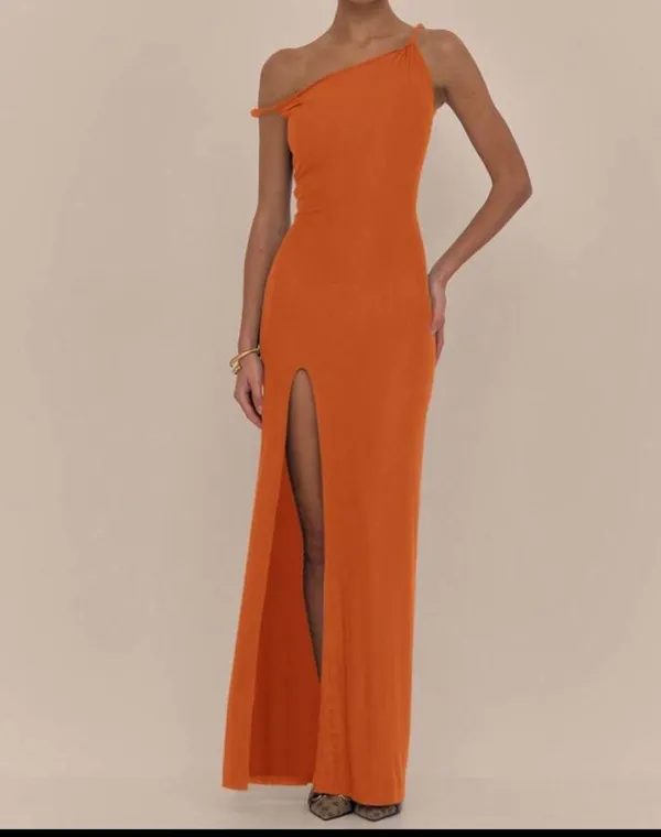 Orange maxi dress Size XS - Image 2