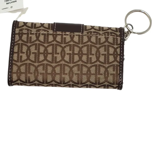 Giani Bernini Block Signature Womens Small Wallet Brown 4.5" - Image 3