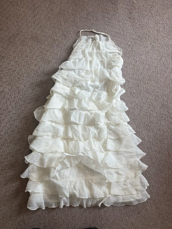 ZARA White Mini Dress - Image 4