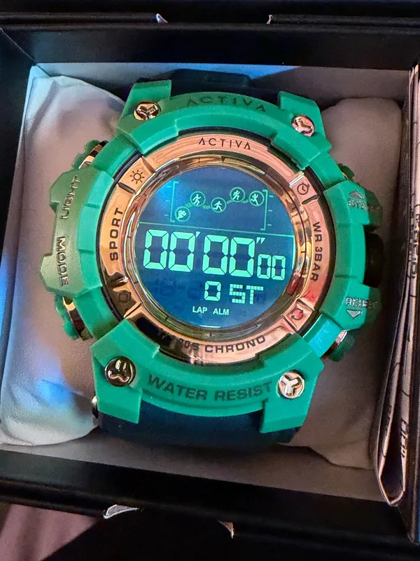 Activa Summit x Invicta 50MM LUXURY INDUSTRIAL COLLECTION Green 24k GOLD DIGITAL - Image 2