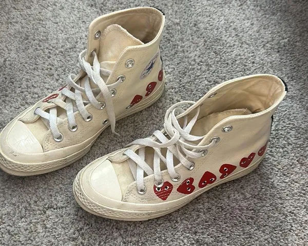 CDG High-Top Converse White - Image 3