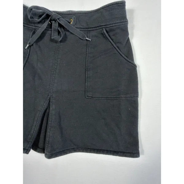 Lacoste Women's Black Sweatshirt Cotton Y2K Mini Skirt‎ Comfy Cute Size 34 Small - Image 3
