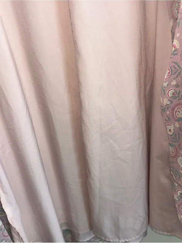 Melloday Woman’s Soft pink floral paisley tiered maxi dress Sz XL - Image 10