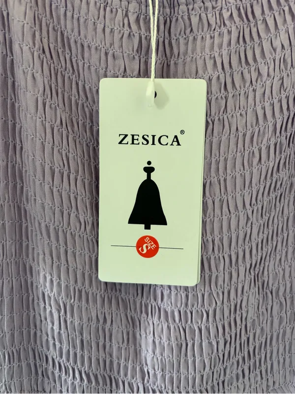 Zesica Purple Ruffle Midi Dress Size S - Image 3