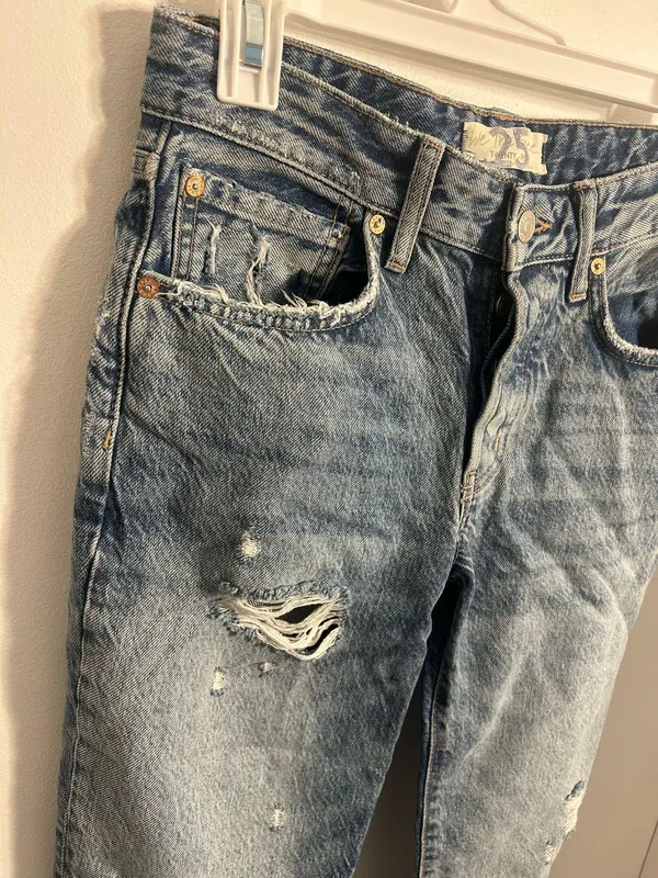 Free People Distressed Jeans - Image 5