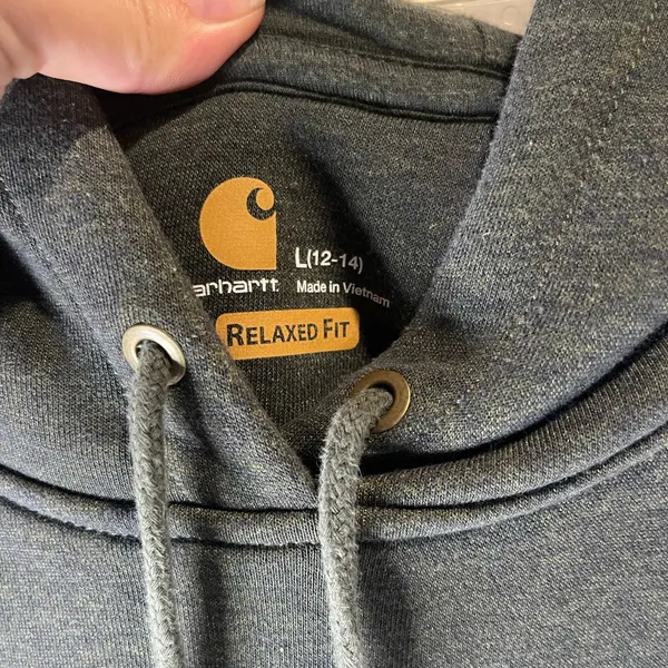 Carhartt Green Hoodie with Brown Logo - Image 2