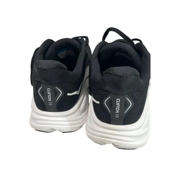 HOKA One One Clifton 10 Women’s 6.5 B Black White Running Shoes 1162031 BWHT - Image 7
