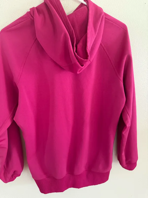 Nike LIVESTRONG Therma-FIT Pink Hoodie Women’s Large L Fleece Athletic Sweatshirt - Image 4
