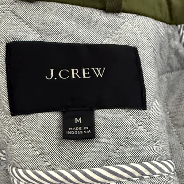 Women’s JCrew Quilted Green Jacket - Image 5