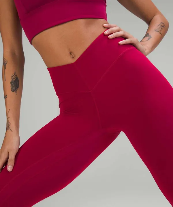 lululemon athletica Women's Magenta High-Rise Leggings & Sports Bra Set - Image 2